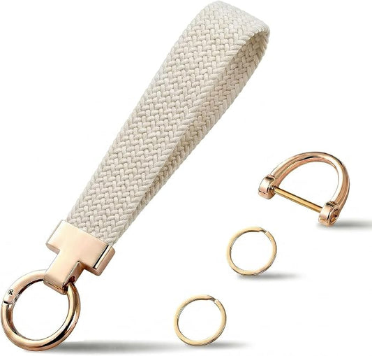 Weixiltc Keychain Wristlet for Women, Elastic Woven Lanyard by Weixiltc