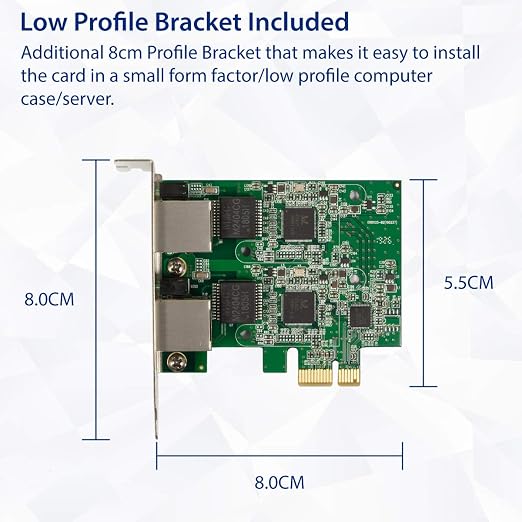Syba Dual 2.5 Gigabit Ethernet PCI-E Network Expansion Card RJ45 LAN Adapter - Image 5
