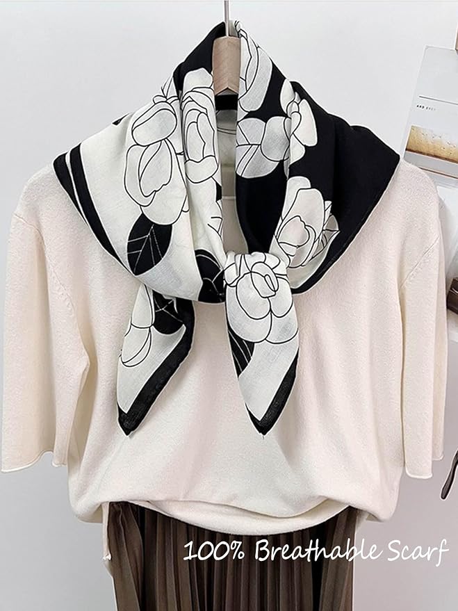 Silky Scarf for Women Lightweight Satin Bandanas Neck Hair Wrap For Sleeping - Image 3