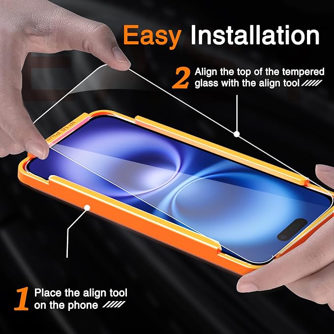 Wiaocit 3 Pack Tempered Glass Screen Protector - Image 2