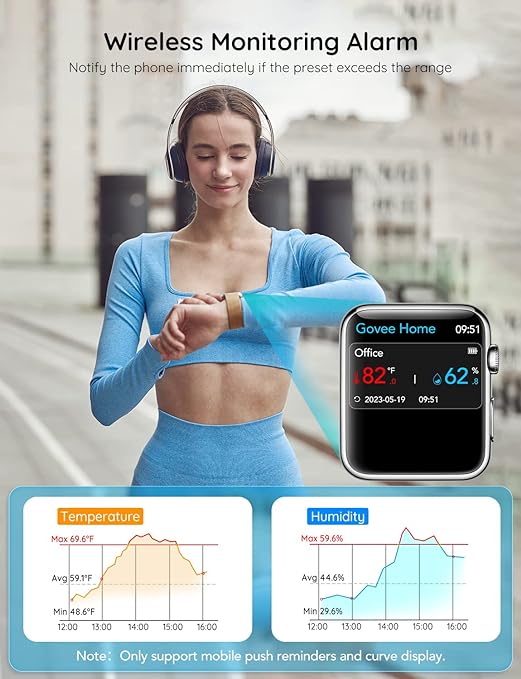 Govee WiFi Thermometer Hygrometer 2Pack H5103, Indoor Temperature Humidity - Image 6