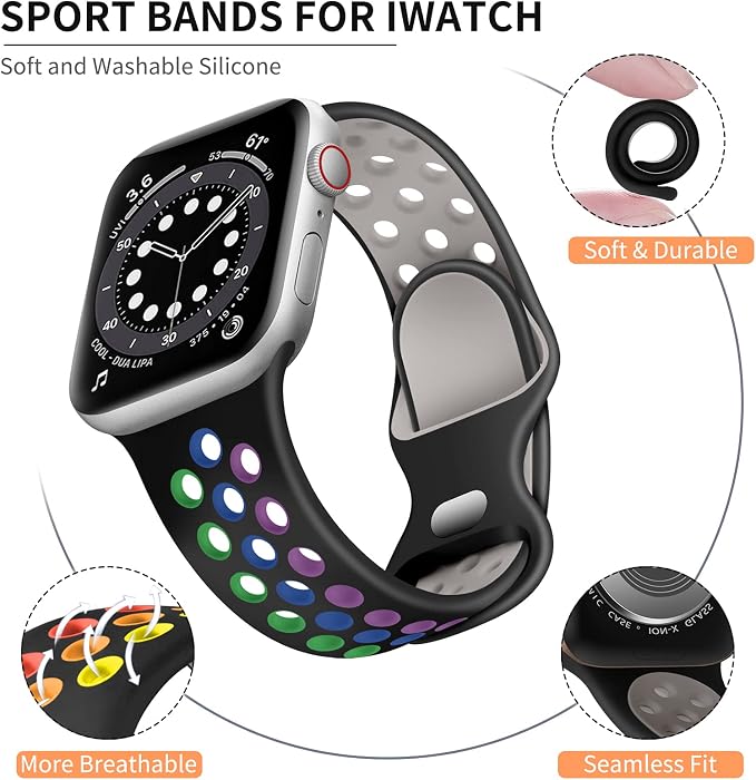 Lerobo Compatible for Apple Watch Band Series 9 8 45mm Series 11 10 46mm 44mm - Image 8
