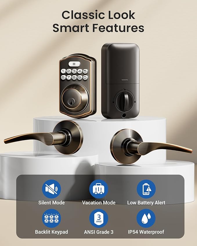 Veise Keyless Entry Door Lock - Image 4