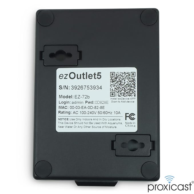ezOutlet5 - Internet Enabled IP & Wi-Fi Remote Power Switch - iOS | Android | - Image 3