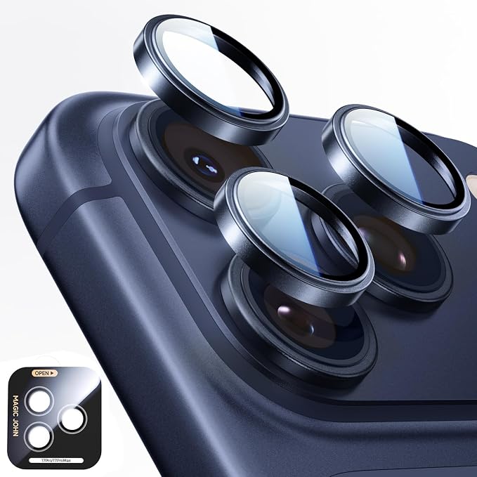 MAGIC JOHN for iPhone 17 Pro Max/17 Pro Camera Lens Protector 9H Aerospace by MAGICJOHN