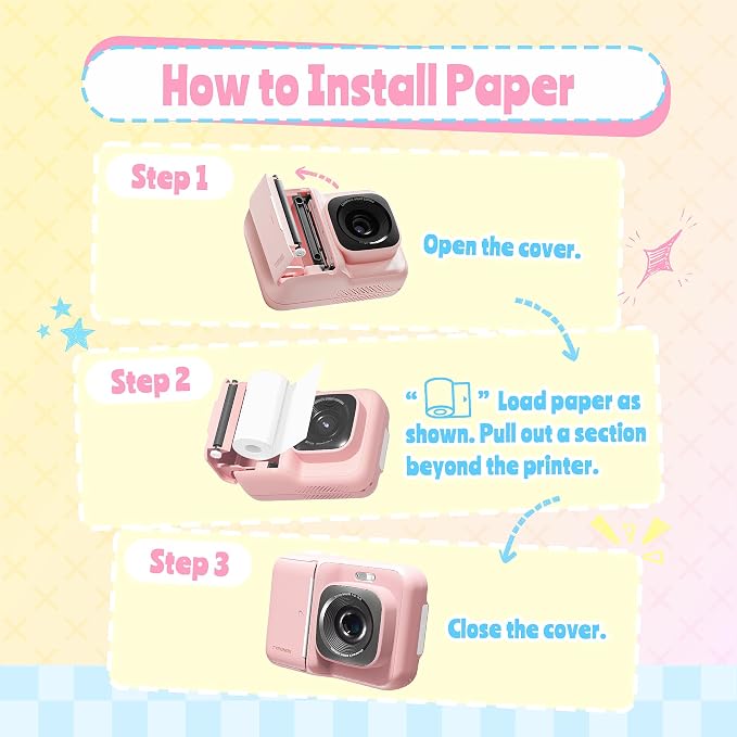 Instant Print Camera for Kids, Christmas Birthday Gifts for Girls Boys Age 3-12 - Image 6
