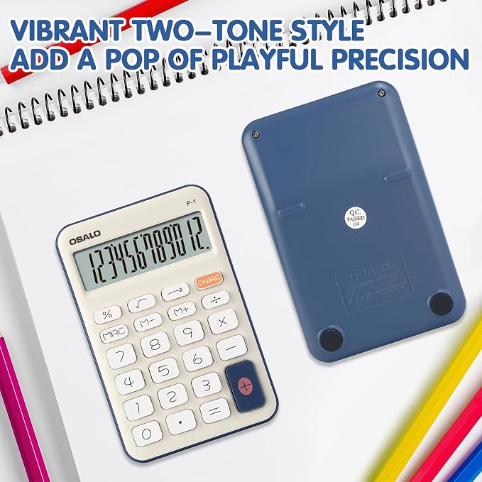 Pendancy Small Desk Calculator Cute, 12 Digit LCD Display, Basic Function - Image 3