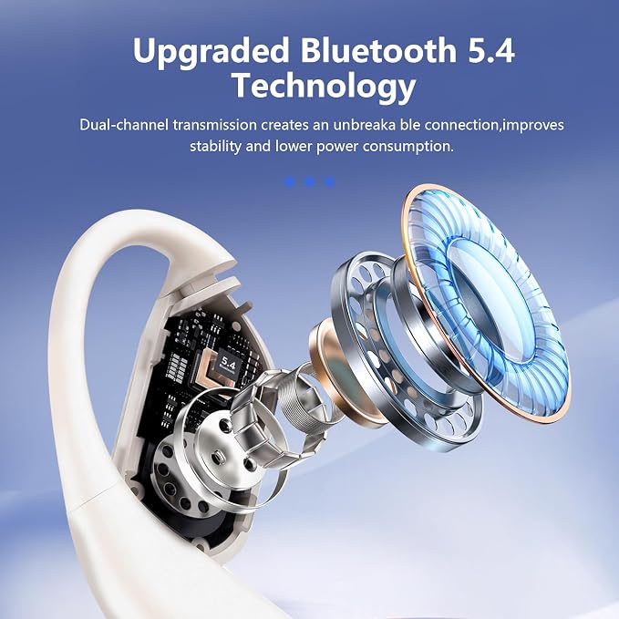 Open Bone Conduction Bluetooth Headphones, Ergonomic Ear Hook Design, Smart - Image 7