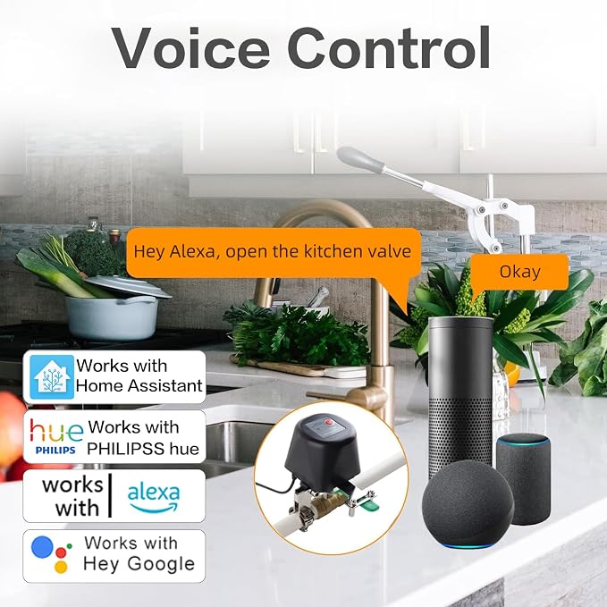Jinvoo Zigbee Water Valve, Smart Water Valve, Sprinkler Controller, Electric - Image 3