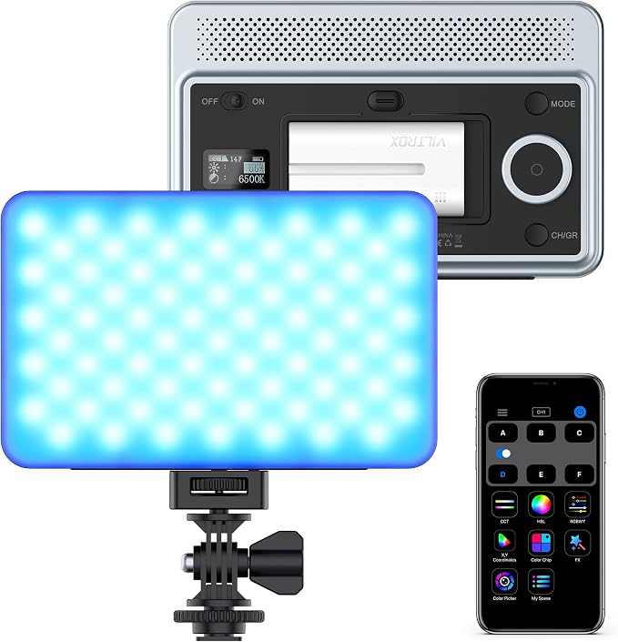 VILTROX RGB Led Panel Light, Smartphone Control Full Color On Camera LED by ViltroxOfficial