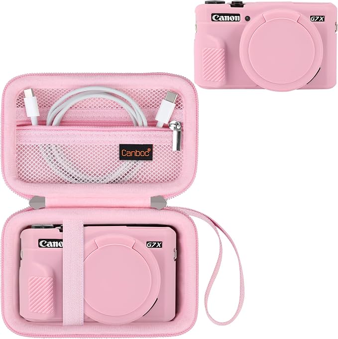 Canboc Camera Case for Canon PowerShot G7 X Mark II Digital Camera, Hard by Canboc