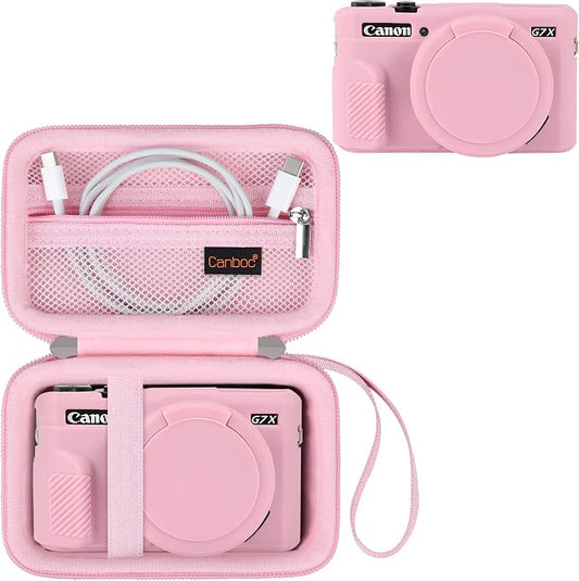 Canboc Camera Case for Canon PowerShot G7 X Mark II Digital Camera, Hard by Canboc