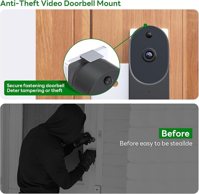 Anti-Theft Doorbell Camera Mount Compatible - Image 5