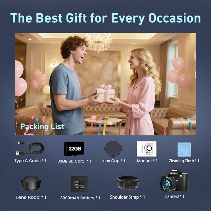 8K Digital Camera, 64MP WiFi Cameras - Image 9