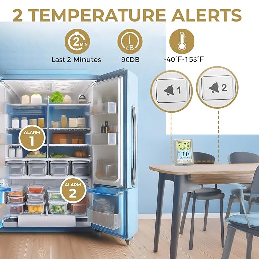 U UNNI Refrigerator Thermometer - Image 2
