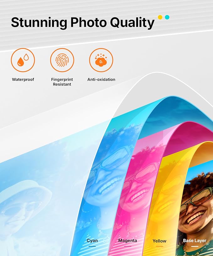 Liene Amber M110 Bluetooth Photo Printer 80 Sheets, Portable Photo Printer - Image 6