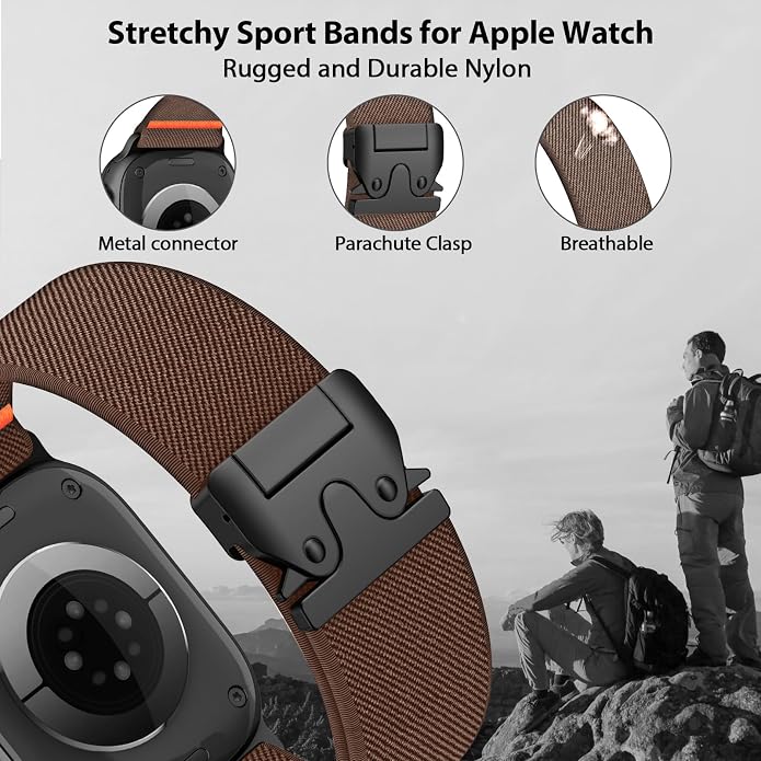 Elastic Sport Band for Apple Watch Ultra 3/2/1 Bands 49mm 46mm 45mm 44mm 42mm - Image 2