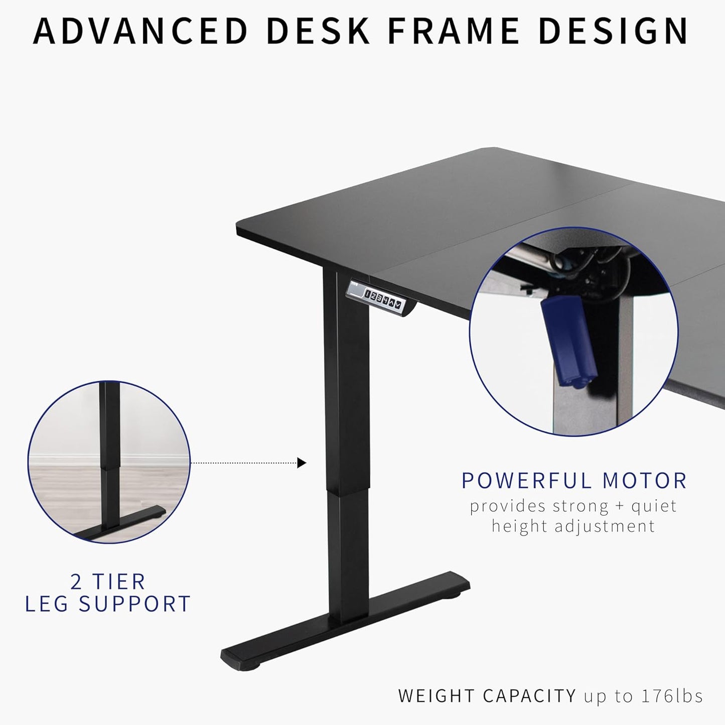 VIVO Electric 71 x 30 in Standing Desk, Memory Height Adjustment, 1B Series, Dark Walnut Top Gray Frame, DESK-KIT-1G7D