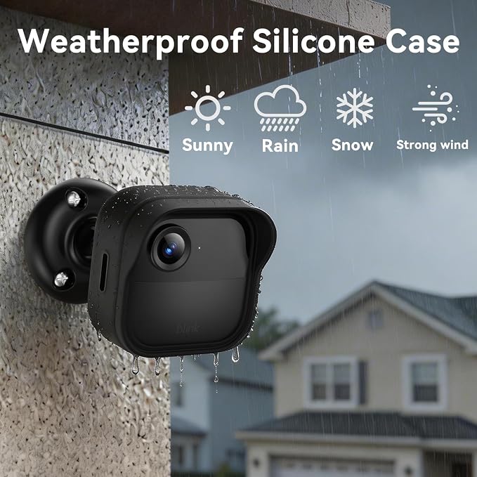 Silicone Case Cover for Blink Outdoor 4/2K+, Weatherproof Silicone Cover Skin - Image 5