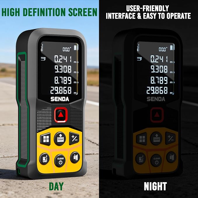 SENDA Laser Measure, 197Ft Digital Laser Measurement Tool - Image 6