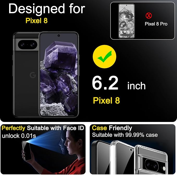 Ferilinso 3 Pack Privacy Screen Protector - Image 2