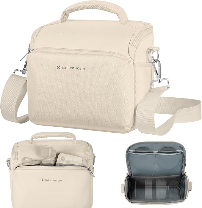 K&F CONCEPT Camera Sling Bag Small Crossbody Camera Case DSLR/SLR/Cute Compact by KFCONCEPT