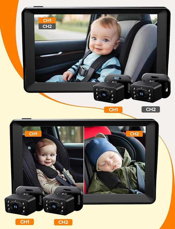 Baby Car Camera for 2 Kids - Image 8