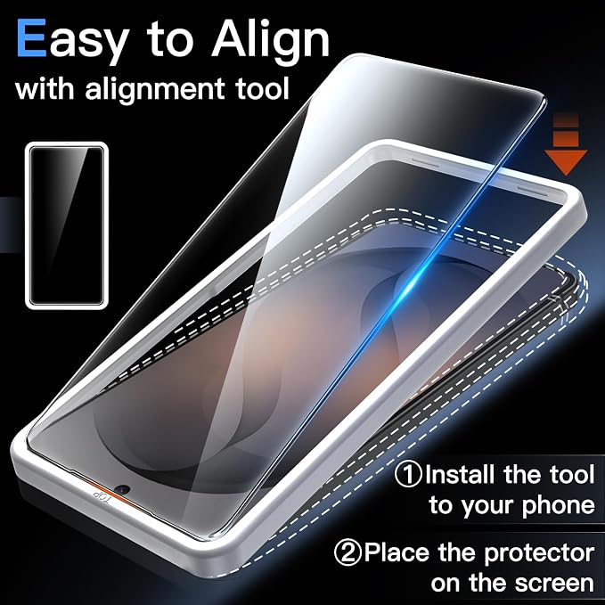 JETech Screen Protector for Samsung Galaxy S26 Plus - Image 5