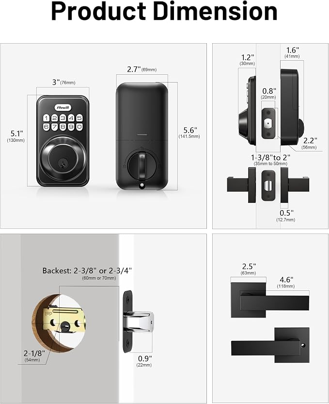 Zowill Keyless Entry Door Lock - Image 6