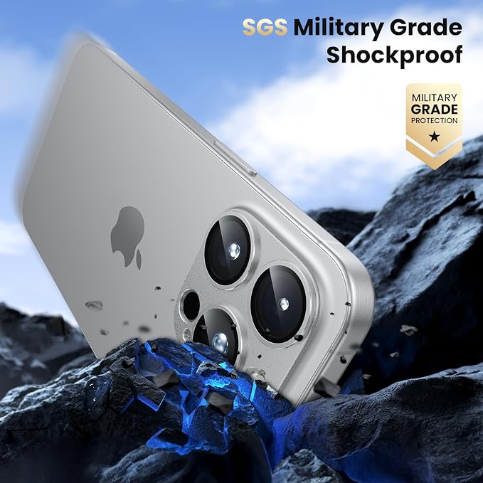 WSKEN for iPhone 16 Pro/iPhone 16 Pro Max Camera Lens Protector, Metal Aluminum - Image 5