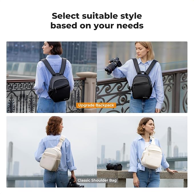 K&F CONCEPT Camera Backpack, Lightweight Camera Bag - Image 9