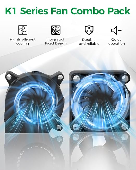 Creality Official K1 Series Fan Combo Pack, 4020 Blower Fan & 3010 Axial Fan - Image 2