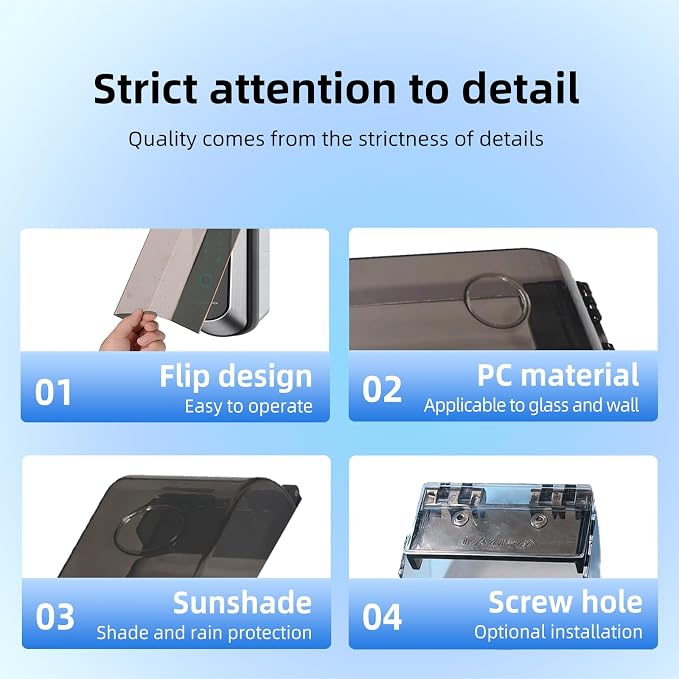 Outdoor Weatherproof Flip-top Cover, Plastic Sunshade and Rain Protection - Image 7