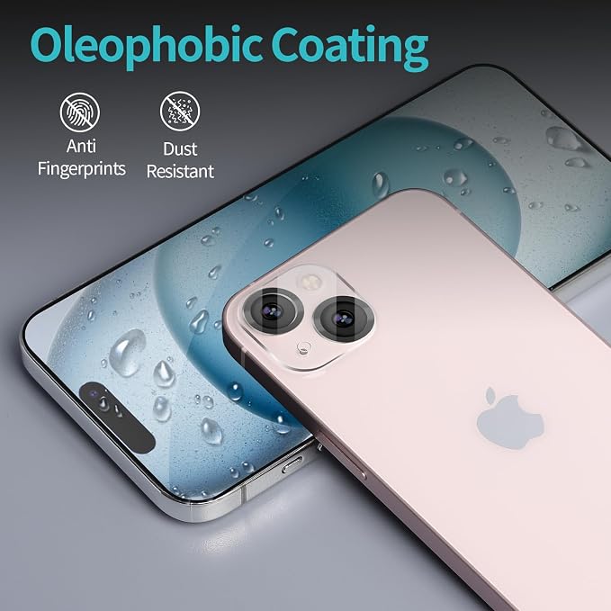 PEHAEL 2+2 Pack for iPhone 15 Privacy Screen Protector - Image 7