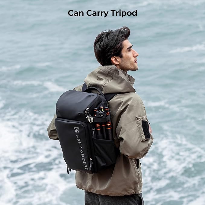 K&F CONCEPT Professional Camera Backpack, Large Photography Backpack Expandable - Image 8