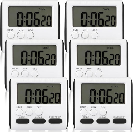 Mudder 6 Pack Digital Kitchen Timer by Mudder