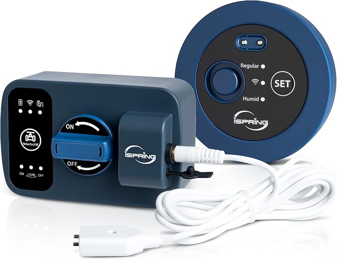 iSpring LS43WL Smart Leak Shut-Off System, Automatic Water Leak Detector by iSpring