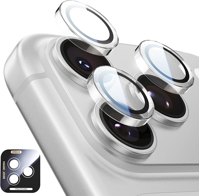 MAGIC JOHN for iPhone 17 Pro Max/17 Pro Camera Lens Protector 9H Aerospace by MAGICJOHN