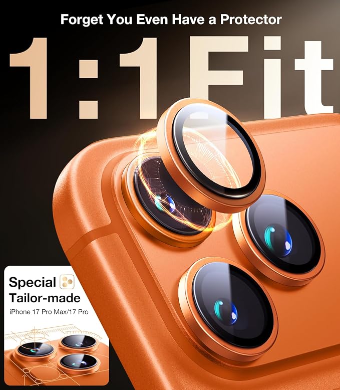 UltraGlass UNBREAK 9H+ Glass for iPhone 17 Pro Max/17 Pro Camera Protector - Image 6