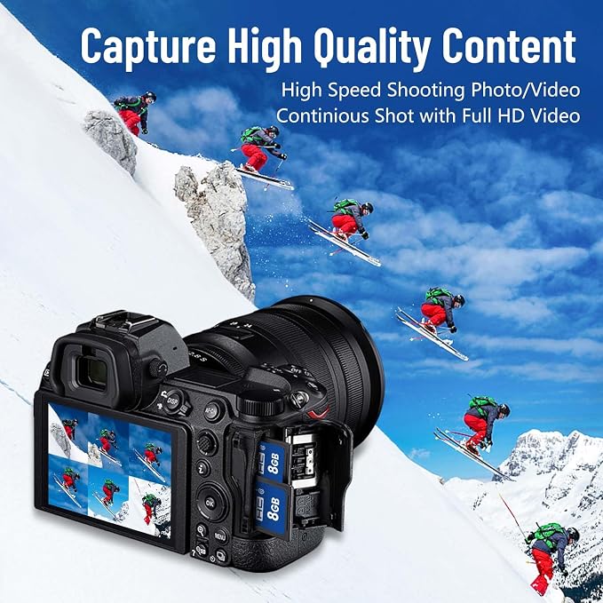 8GB SD Card, C10 SDHC UHS-I Memory Cards U1 Class 10 High-Speed Full 4K HD - Image 4