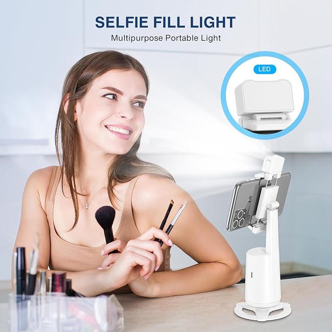 Auto Face Tracking Tripod 360° Rotating Cell Phone Photo and Video Kits Stand - Image 7