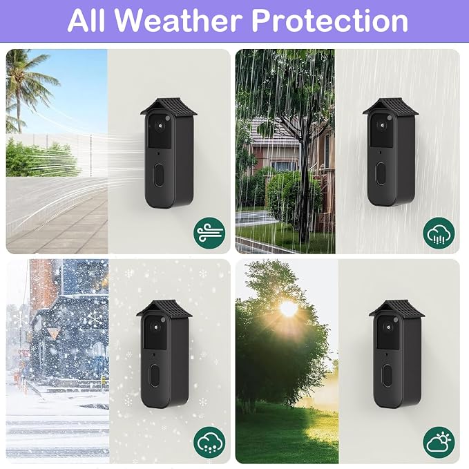Doorbell Cover Compatible with Blink Video Doorbell2025, Soft Weatherproof - Image 4