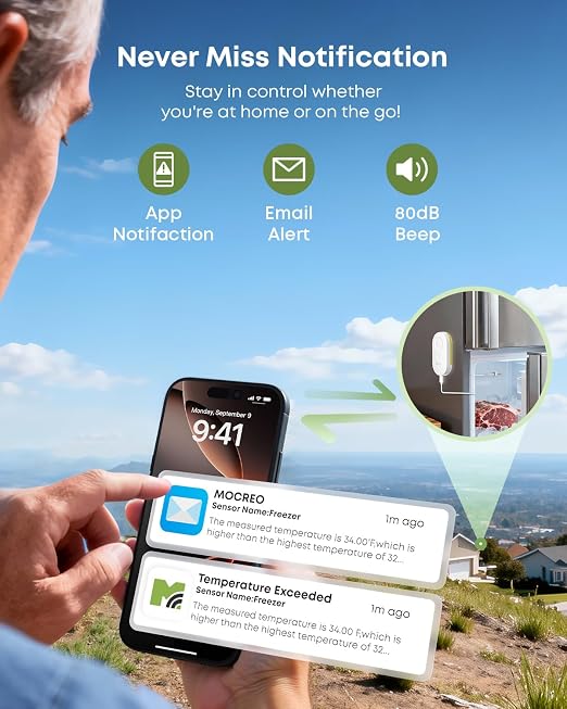 MOCREO WiFi Freezer Thermometer - Image 2