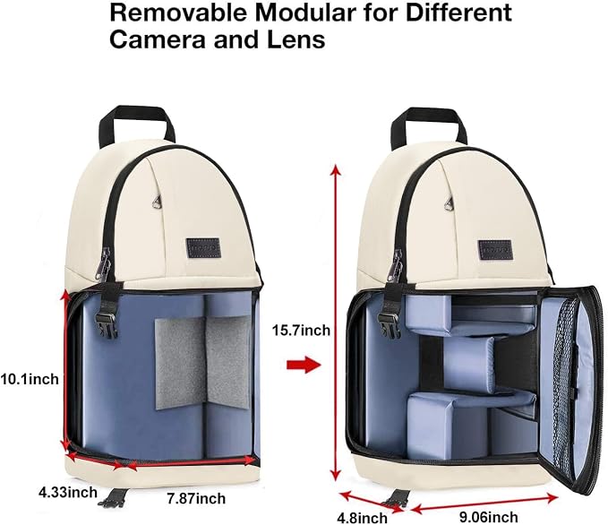 MOSISO Camera Sling Bag, DSLR/SLR/Mirrorless Camera Case Shockproof Photography - Image 5