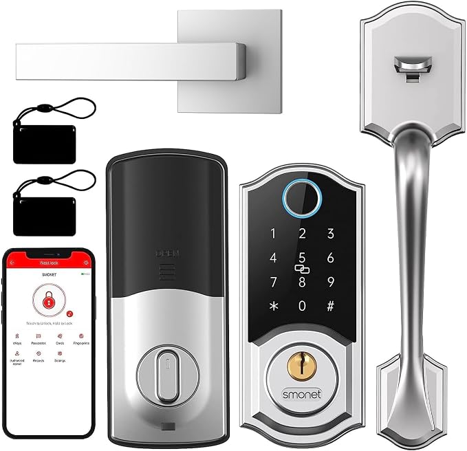 Smart Front Door Lock Set: SMONET Keyless Entry Door Lock by SMONET