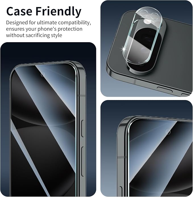 3+3+1-Pack, Privacy Screen Protector and Camera Lens Protector - Image 8