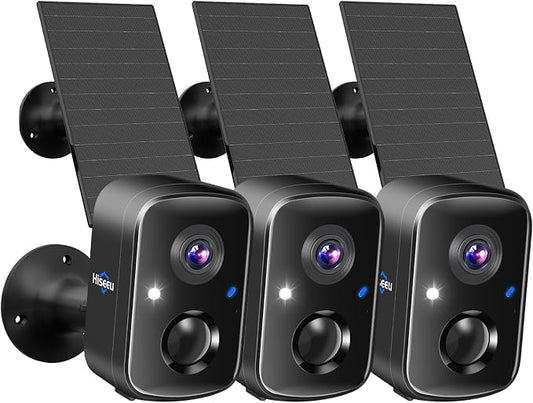 Hiseeu Security Cameras Wireless Outdoor, PIR/AI Motion Detection, Waterproof by Hiseeu
