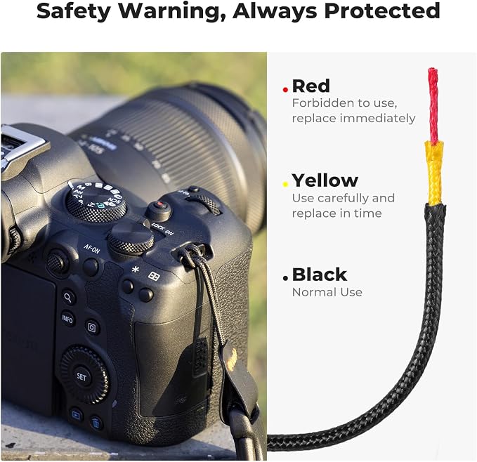 K&F CONCEPT Camera Neck Strap for Photographers, Soft Neoprene Adjustable - Image 4