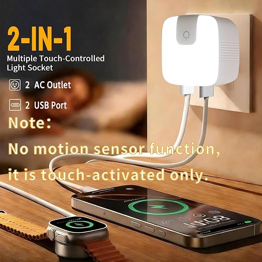 USB-C Night Light, Touch-Controlled Nightlight - Image 2