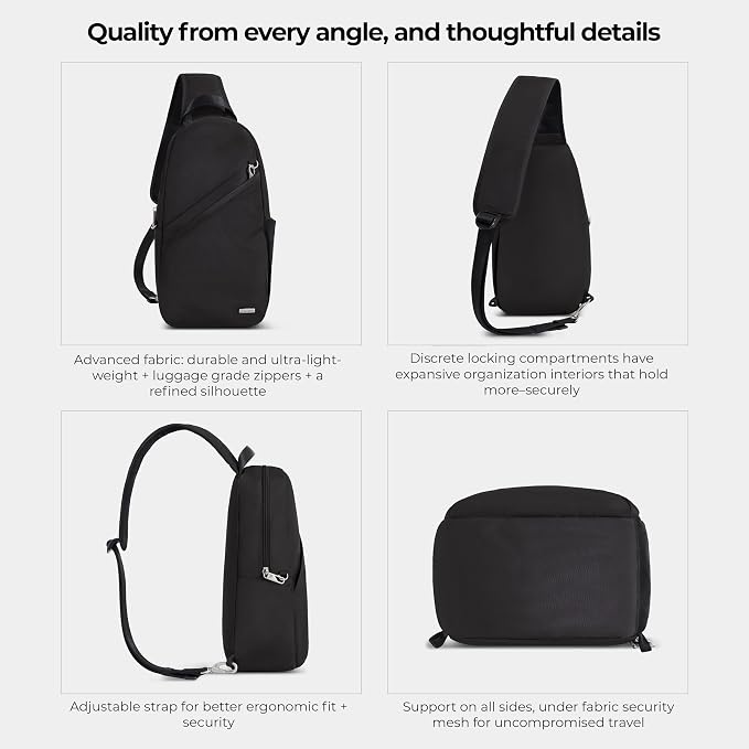 Travelon Anti-Theft Classic Sling Bag - Image 6